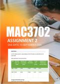 MAC3702 Assignment 2 Semester 2 2026 - Due 10 September 2026