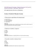 WGU D203 Anatomy & Physiology &ndash; Objective Assessment &vert; OA V1 and V2 &vert; Questions and Answers &ndash; 2026 Update &vert; 100&percnt; Correct&period;