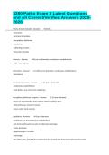 3280 Patho Exam 3 Latest Questions and All Correct&sol;Verified Answers 2025-2026&period;