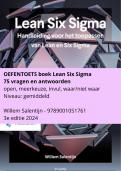 Lean Six Sigma 3e editie 2024 - Samenvatting plus oefentoets &sol; 9789001051761