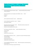 Patho Exam 4 Galen college Practice Questions with Correct Answers 2025&sol;2026&period;