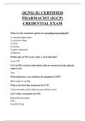 &lpar;IGNS&rpar; IG CERTIFIED  PHARMACIST &lpar;IGCP&rpar;  CREDENTIAL EXAM QUESTIONS AND ANSWERS 2026