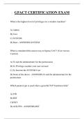 GFACT CERTIFICATION EXAM QUESTIONS AND ANSWERS 2026
