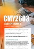CMY2603 Assignment 1 Semester 1 2026 -  Due March 2026