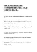 ONE YIELD V2 CERTIFICATION COMPREHENSIVE EXAM 2026 SOLVED QUESTIONS GRADED A&plus;