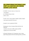 ONS CHEMOTHERAPY BIOTHERAPY EXAM SCRIPT 2026 QUESTIONS AND VERIFIED ANSWERS LATEST UPDATE