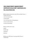 ONS CHEMOTHERAPY IMMUNOTHERAPY CERTIFICATE EXAM SCRIPT QUESTIONS WITH FULL SOLUTIONS 2026