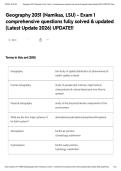 Geography 2051 &lpar;Namikas&comma; LSU&rpar; - Exam 1 comprehensive questions fully solved & updated &lpar;Latest Update 2026&rpar; UPDATE&excl;&excl;Geography 2051 &lpar;Namikas&comma; LSU&rpar; - Exam 1 comprehensive questions fully solved & updated &lpar;Latest Update 2026&rpar; UPDATE&excl;&excl;