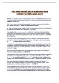 SSM TEST REVIEW EXAM QUESTIONS AND CORRECT ASWERS 2026-2027&excl;&excl;