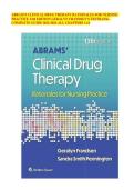 ABRAM&rsquo;S CLINICAL DRUG THERAPY RATIONALES FOR NURSING PRACTICE 13th EDITION GERALYN FRANDSEN&rsquo;S TESTBANK- COMPLETE GUIDE 2024-2026 ALL CHAPTERS 1-61&lowbar;compressed &lpar;1&rpar;&period;pdf