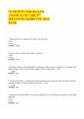 NUTRITION FOR HEALTH AND HEALTH CARE 8TH EDITION BY DEBRUYNE TEST BANK&period;pdf
