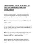 ONSITE SEWAGE SYSTEM INSTALLER EXAM 2026 EXAMPREP STUDY GUIDE WITH COMPLETE Q&A