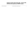 Freshmen Promotion Board Study Guide - February 2026  UPDATED ACTUAL Questions and CORRECT Answers 