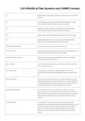 COY UPDATED ACTUAL Questions and CORRECT Answers