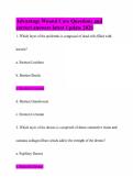 Advantage Wound Care Questions and correct answers latest Update 2026