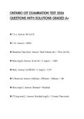 ONTARIO OIT EXAMINATION TEST 2026 QUESTIONS WITH SOLUTIONS GRADED A&plus;