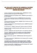 NYC FIRE SAFETY DIRECTOR FOR COMMERCIAL BUILDINGS EXAM STUDY SET WITH COMPLETE SOLUTIONS 100&percnt; VERIFIED 2026 UPDATE&excl;&excl;