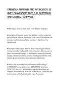 OPENSTAX ANATOMY AND PHYSIOLOGY 2E UNIT 1 EXAM SCRIPT 2026 FULL QUESTIONS AND CORRECT ANSWERS