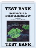 Karp&rsquo;s Cell and Molecular Biology 9th Edition Test Bank 2026&sol;2027 &vert; Exam Questions &vert; Verified Answers &vert; All Chapters &vert; A&plus; Grade