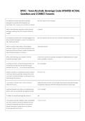 BPOC - Texas Alcoholic Beverage Code UPDATED ACTUAL  Questions and CORRECT Answers