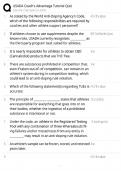 USADA Coach's Advantage Tutorial Quiz &sol; 2026 Study Guide &sol; Anti-Doping Exam Prep &sol; Score 100&percnt;