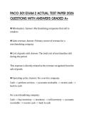 PACO 501 EXAM 2 ACTUAL TEST PAPER 2026 QUESTIONS WITH ANSWERS GRADED A&plus;