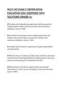 PACO 501 EXAM 2 CERTIFICATION EVALUATION 2026 QUESTIONS WITH SOLUTIONS GRADED A&plus;
