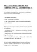 PACO 501 EXAM 2 EXAM SCRIPT 2026 QUESTIONS WITH FULL ANSWERS GRADED A&plus;