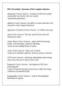 BIO 110 module 1 Questions With Complete Solutions