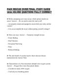 PADI RESCUE DIVER FINAL STUDY GUIDE 2026 SOLVED QUESTIONS FULLY CORRECT