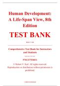 Test Bank &ndash; Human Development&colon; A Life-Span View&comma; 8th Edition &ndash; Robert V&period; Kail &ndash; ISBN 9781337554831 &lpar;All Chapters Covered 1&ndash;16&rpar;