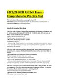 2025&sol;26 HESI RN Exit Exam - Comprehensive Practice Test