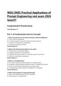 WGU D685 Practical Applications of Prompt Engineering real exam 2026 latest&excl;&excl;&excl;