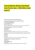 Texas Esthetician Written State Board Exam Practice Quiz &vert; 2026 Edition latest exam&excl;&excl;&excl;&excl;