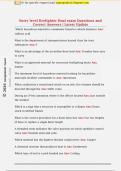 Entry level firefighter final exam Questions and  Correct Answers &vert; Latest Update 