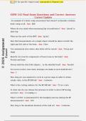 EXPH 342 Final Exam Questions and Correct Answers  &vert; Latest Update 
