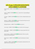 ATC Exam 3 UPDATED QUESTIONS  AND CORRECT ANSWERS