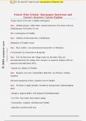 French Wine Scholar- Bourgogne Questions and  Correct Answers &vert; Latest Update 