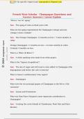 French Wine Scholar - Champagne Questions and  Correct Answers &vert; Latest Update