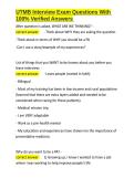 UTMB Interview Exam Questions With 100- Verified Answers&period;docx