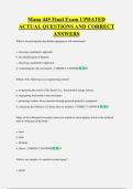 Mana 445 Final Exam UPDATED  ACTUAL QUESTIONS AND CORRECT  ANSWERS