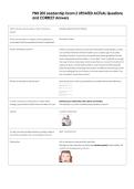 PNR 205 Leadership Exam 2 UPDATED ACTUAL Questions   and CORRECT Answers