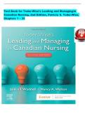Test Bank for Yoder-Wise's Leading and Managing in Canadian Nursing&comma; 2nd Edition by Patricia S&period; Yoder-Wise&comma; Janice Waddell & Nancy Walton  &vert; Chapters 1-32 &vert; Downloadable PDF