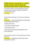EFMB Infection Prevention in Combat-related Injuries &lpar;CPG ID 24&rpar; Exam Questions With 100- Verified Answers&period;docx
