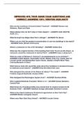 IMPROVED NYC TOUR GUIDE EXAM QUESTIONS AND CORRECT ANSWERS 100&percnt; VERIFIED 2026-2027&excl;&excl;