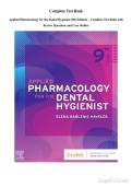 Test Bank for Applied Pharmacology for the Dental Hygienist &ndash; 9th Edition by Elena Bablenis Haveles