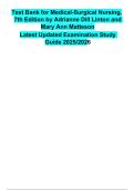 Medical-Surgical Nursing 7th Edition Question Bank &vert; Complete Test Bank with Verified Answers
