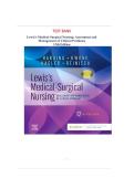 Lewis Medical-Surgical Nursing&colon; Assessment and Management of Clinical Problems&comma; 12th Edition &ndash; Test Bank