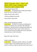 MDMP Overview&comma; Step 1&comma; Step 2 and MOEs MOPs Exam Questions and Answers &lpar;Latest Update 2026&rpar;&period;docx