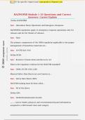 HAZWOPER Module 1-10 Questions and Correct  Answers &vert; Latest Update